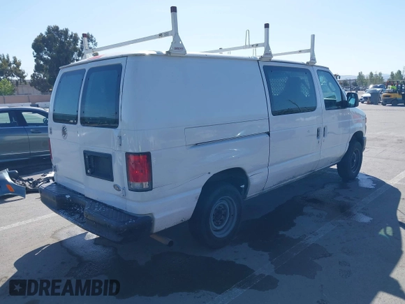 2013 Ford Econoline Cargo Commercial with VIN 1FTNE1EW7DDA98789, listed as a IAAI auction lot 42382594 with 251,602 mi miles and . Bid and sale history available at DreamBid. Image 4.