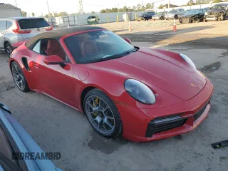 2021 Porsche 911 Turbo S with VIN WP0CD2A90MS263755, listed as a Copart auction lot 44530504 with 0 mi miles. Bid and sale history available at carsss.com. Image 4.