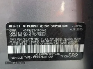 2015 Mitsubishi Lancer GT with VIN JA32U8FW6FU026416, listed as a Copart auction lot 73449423 with 94,338 mi miles. Bid and sale history available at carsss.com. Image 15.