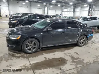 2014 Volkswagen Passat S with VIN 1VWAT7A34EC096232, listed as a Copart auction lot 48296295 with 129,876 mi miles and Salvage Title. Bid and sale history available at carsss.com. Image 1.