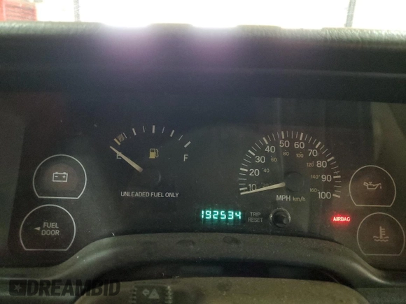 1997 Jeep Cherokee SE with VIN 1J4FJ28S1VL582070, listed as a Copart auction lot 43194435 with 192,534 mi miles and Salvage Title. Bid and sale history available at carsss.com. Image 9.