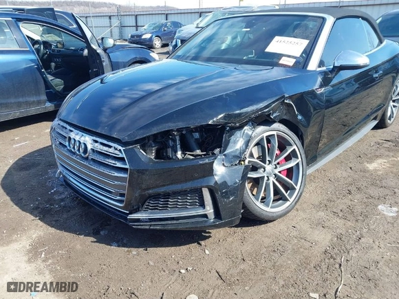 2018 Audi S5 Cabriolet Prestige with VIN WAU24GF53JN007356, listed as a IAAI auction lot 41525257 with 57,131 mi miles. Bid and sale history available at carsss.com. Image 6.
