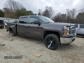 2014 Chevrolet Silverado 1500 LT with VIN 3GCUKREC7EG452842, listed as a Copart auction lot 47067585 with 77,254 mi miles and Salvage Title. Bid and sale history available at DreamBid. Image 4.