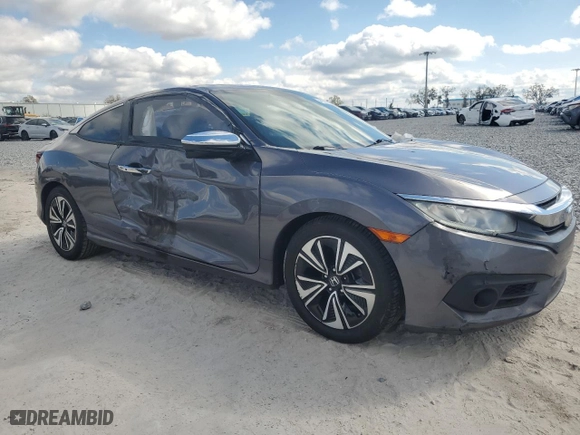 2017 Honda Civic Coupe EX-T with VIN 2HGFC3B37HH359901, listed as a Copart auction lot 46215145 with 148,603 mi miles and Salvage Title. Bid and sale history available at carsss.com. Image 4.