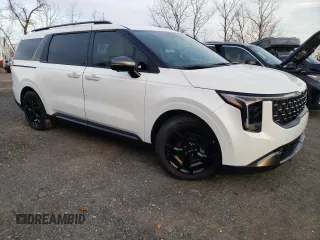 2025 Kia Carnival SX with VIN KNDNE5K37S6453916, listed as a Copart auction lot 82622604 with 0 mi miles and Salvage Title. Bid and sale history available at carsss.com. Image 4.