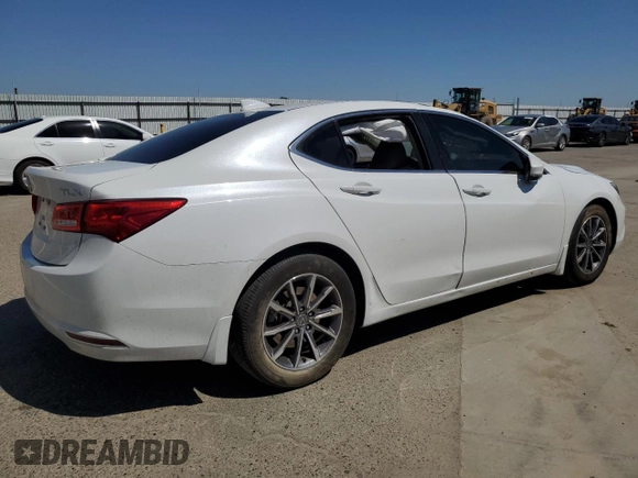 2020 Acura TLX with VIN 19UUB1F34LA016057, listed as a Copart auction lot 56383755 with 50,017 mi miles and Salvage title. Bid and sale history available at DreamBid. Image 3.