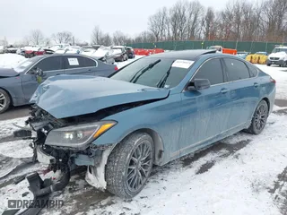 2018 Genesis G80 3.3T Sport with VIN KMHGN4JB8JU232780, listed as a IAAI auction lot 41376814 with 134,760 mi miles. Bid and sale history available at carsss.com. Image 17.
