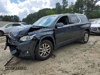 2018 Chevrolet Traverse LT Cloth z VIN 1GNEVGKW3JJ247534, wystawiony jako Copart lot #56645195 z przebiegiem 140 923 mil mil oraz Szkoda całkowita • Salvage title. Historia ofert i sprzedaży dostępna na DreamBid. Obrazek 1.