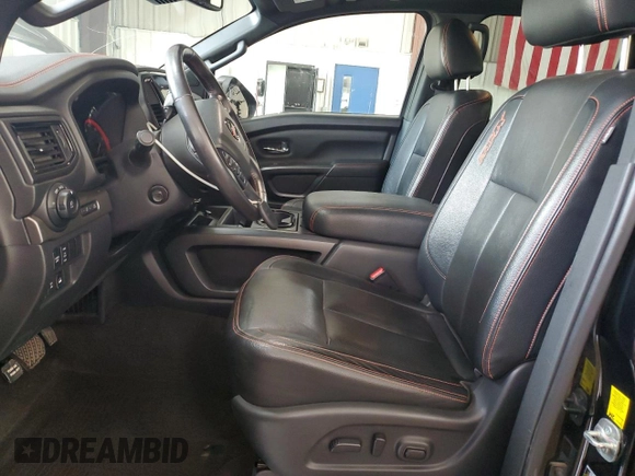 2021 Nissan Titan SV with VIN 1N6AA1ED7MN530751, listed as a Copart auction lot 62183225 with 63,430 mi miles and Salvage title. Bid and sale history available at DreamBid. Image 7.