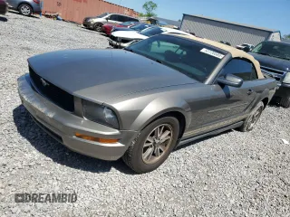 2005 Ford Mustang Deluxe with VIN 1ZVFT84N455215569, listed as a Copart auction lot 52728585 with 207,010 mi miles and Clean Title. Bid and sale history available at carsss.com. Image 1.