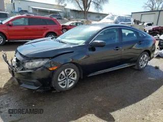 2017 Honda Civic Sedan LX with VIN 19XFC2F54HE009643, listed as a Copart auction lot 49723675 with 63,423 mi miles and Salvage Title. Bid and sale history available at carsss.com. Image 1.