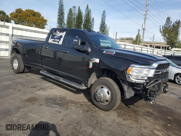2023 Ram 3500 Tradesman with VIN 3C63RRGL1PG509583, listed as a Copart auction lot 46164695 with 89,525 mi miles and Salvage Title. Bid and sale history available at carsss.com. Image 4.