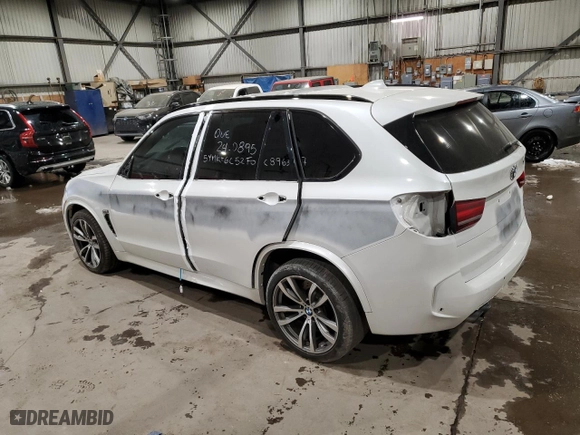 2015 BMW X5 M with VIN 5YMKT6C52F0C89637, listed as a Copart auction lot 51023414 with 38,110 mi miles. Bid and sale history available at carsss.com. Image 2.