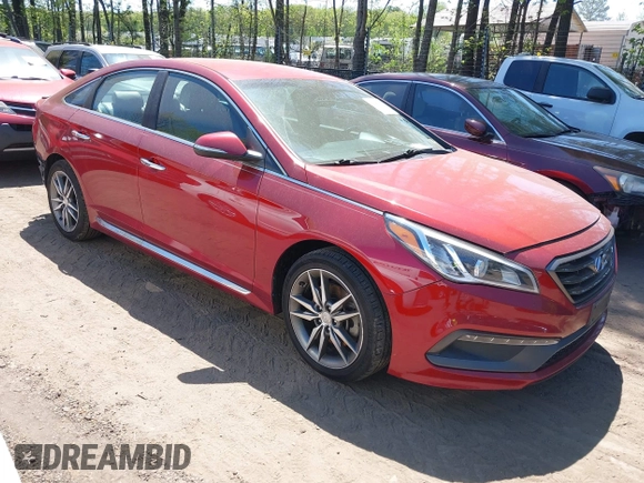 2015 Hyundai Sonata Sport with VIN 5NPE34AB6FH079884, listed as a IAAI auction lot 42045304 with 151,692 mi miles and . Bid and sale history available at carsss.com. Image 1.