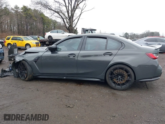 2023 BMW M3 Competition xDrive с VIN WBS43AY0XPFN86807, выставлен на аукционе IAAI как лот 41805104 с пробегом 28 773 миль миль и . История ставок и продаж доступна на DreamBid. Изображение 14.