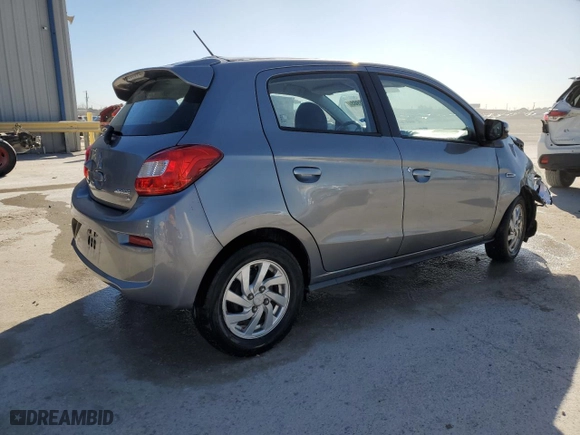 2019 Mitsubishi Mirage SE with VIN ML32A4HJ5KH005759, listed as a Copart auction lot 42138985 with 104,233 mi miles and Salvage Title. Bid and sale history available at carsss.com. Image 3.