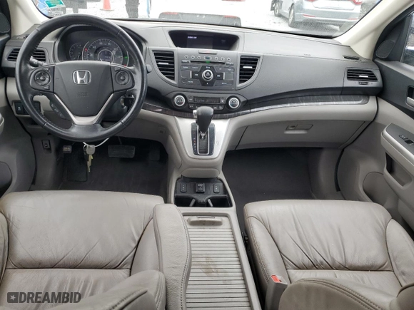 2012 Honda CR-V EX-L with VIN 5J6RM4H7XCL072275, listed as a Copart auction lot 49946925 with 174,576 mi miles and Salvage Title. Bid and sale history available at carsss.com. Image 8.