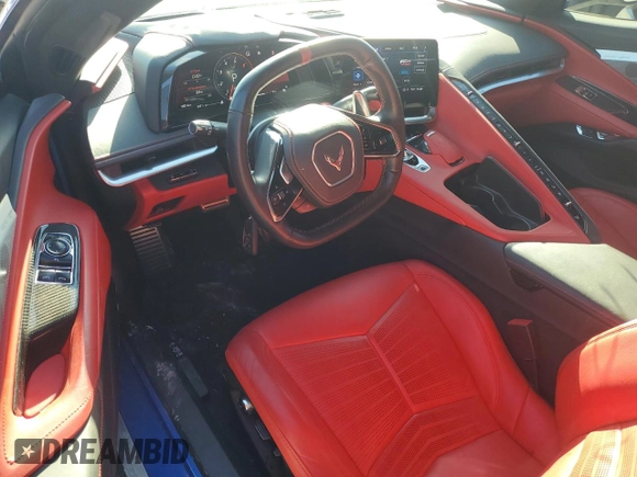 2021 Chevrolet Corvette 3LT with VIN 1G1YC2D48M5108242, listed as a Copart auction lot 77706504 with 15,514 mi miles and Non Repairable. Bid and sale history available at carsss.com. Image 8.