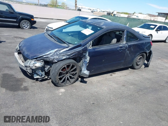 2008 Honda Civic Cpe LX with VIN 2HGFG11698H559120, listed as a IAAI auction lot 42142579 with 161,248 mi miles. Bid and sale history available at carsss.com. Image 2.