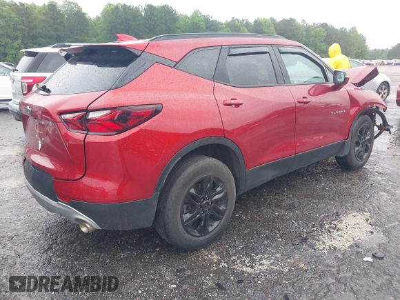 2021 Chevrolet Blazer LT z VIN 3GNKBCRS8MS563912, wystawiony jako IAAI lot #42209536 z przebiegiem Nie podano mil oraz . Historia ofert i sprzedaży dostępna na DreamBid. Obrazek 4.