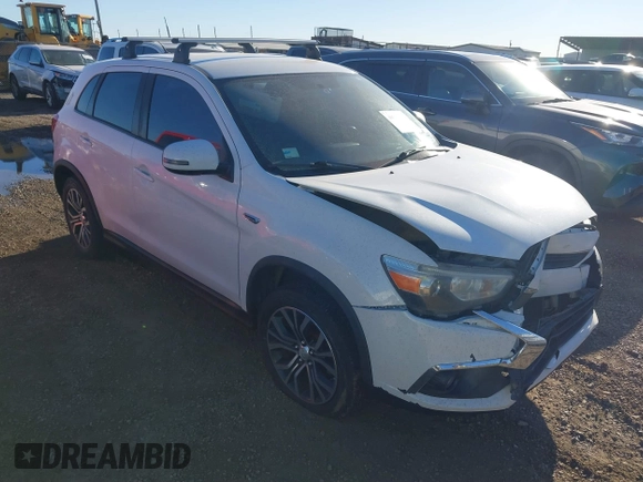 2016 Mitsubishi Outlander Sport 2.4 ES with VIN JA4AR3AW8GZ047131, listed as a IAAI auction lot 40908069 with 124,646 mi miles. Bid and sale history available at carsss.com. Image 1.