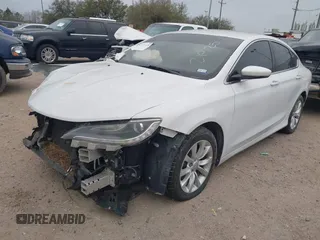 2015 Chrysler 200 C with VIN 1C3CCCCBXFN562510, listed as a IAAI auction lot 41833656 with 118,416 mi miles and . Bid and sale history available at carsss.com. Image 2.