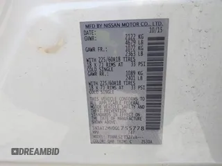 2016 Nissan Rogue SL with VIN 5N1AT2MV0GC755778, listed as a IAAI auction lot 42042335 with 201,371 mi miles and . Bid and sale history available at DreamBid. Image 9.
