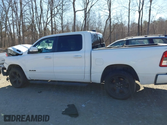 2020 Ram 1500 Big Horn with VIN 1C6SRFFTXLN183344, listed as a IAAI auction lot 41541202 with 71,072 mi miles. Bid and sale history available at carsss.com. Image 13.