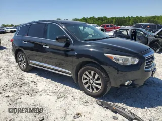 2014 Infiniti QX60 with VIN 5N1AL0MM6EC510069, listed as a Copart auction lot 53348075 with 132,356 mi miles and Salvage Title. Bid and sale history available at carsss.com. Image 4.