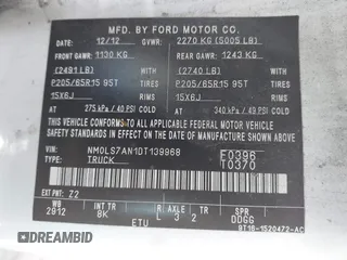2013 Ford Transit Connect XL with VIN NM0LS7AN1DT139968, listed as a IAAI auction lot 42500646 with 174,538 mi miles and . Bid and sale history available at DreamBid. Image 9.