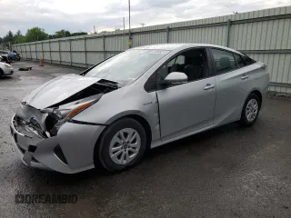 2017 Toyota Prius Two with VIN JTDKBRFUXH3029436, listed as a Copart auction lot 55909215 with 78,374 mi miles and Salvage Title. Bid and sale history available at DreamBid. Image 1.