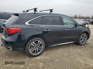2017 Acura MDX w/Advance Pkg with VIN 5FRYD4H80HB023220, listed as a Copart auction lot 47812525 with 143,169 mi miles and Salvage Title. Bid and sale history available at carsss.com. Image 3.
