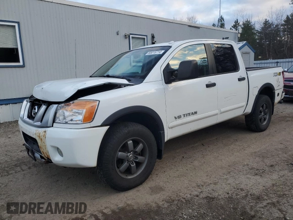 2013 Nissan Titan SV with VIN 1N6AA0EC4DN312512, listed as a Copart auction lot 83015714 with 183,015 mi miles and Salvage title. Bid and sale history available at DreamBid. Image 1.