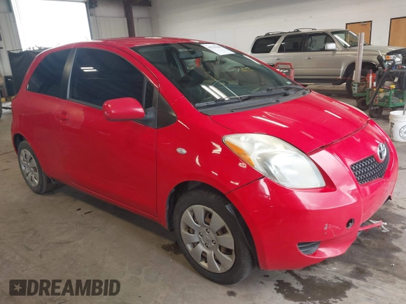 2007 Toyota Yaris with VIN JTDJT903X75112327, listed as a IAAI auction lot 41916243 with 182,110 mi miles. Bid and sale history available at carsss.com. Image 1.