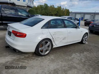 2015 Audi S4 Prestige with VIN WAUKGAFLXFA053851, listed as a Copart auction lot 73318364 with 141,847 mi miles and Salvage Title. Bid and sale history available at carsss.com. Image 3.
