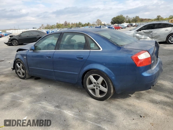 2005 Audi A4 3.0L with VIN WAULT68E85A021636, listed as a Copart auction lot 83424744 with 163,991 mi miles and Salvage title. Bid and sale history available at DreamBid. Image 2.