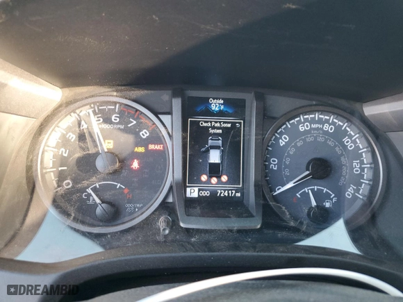 2021 Toyota Tacoma 4WD SR with VIN 3TMCZ5AN8MM453084, listed as a Copart auction lot 46718395 with 72,417 mi miles and Salvage Title. Bid and sale history available at carsss.com. Image 9.