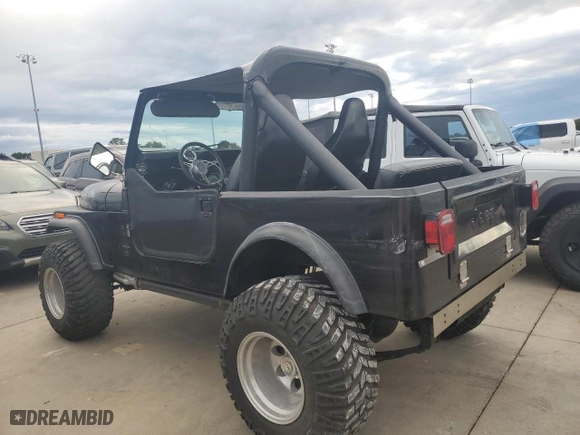 1985 Jeep CJ 4WD with VIN 1JCUM87AXFT139710, listed as a Copart auction lot 73825234 with NaN miles and Salvage Title. Bid and sale history available at carsss.com. Image 2.