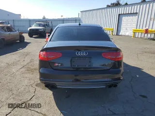 2015 Audi S4 Premium Plus with VIN WAUBGAFL8FA004955, listed as a Copart auction lot 42981035 with 101,035 mi miles and Salvage Title. Bid and sale history available at carsss.com. Image 6.