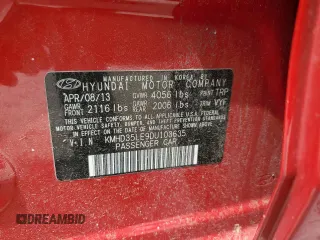 2013 Hyundai Elantra с VIN KMHD35LE9DU103635, выставлен на аукционе Copart как лот 60829495 с пробегом 138 663 миль миль и Чистый • Clean title. История ставок и продаж доступна на DreamBid. Изображение 13.