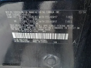 2015 Toyota RAV4 XLE with VIN 2T3RFREV4FW270089, listed as a IAAI auction lot 41943299 with 182,879 mi miles. Bid and sale history available at carsss.com. Image 9.