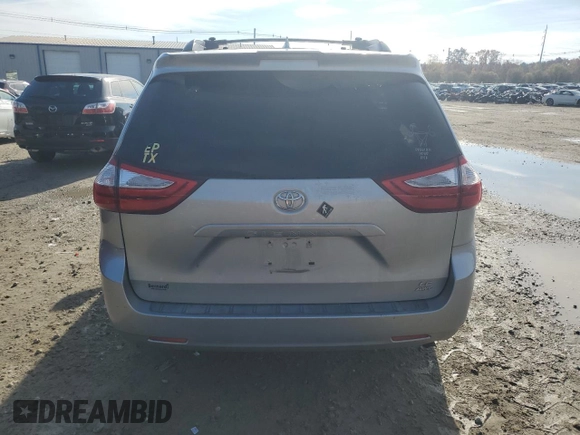 2019 Toyota Sienna LE with VIN 5TDJZ3DC1KS217606, listed as a Copart auction lot 78441064 with 71,717 mi miles and Salvage Title. Bid and sale history available at carsss.com. Image 6.