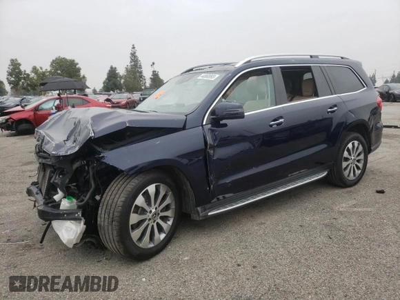 2017 Mercedes-Benz GLS with VIN 4JGDF6EE6HA961842, listed as a Copart auction lot 44868993 with 90,630 mi miles. Bid and sale history available at carsss.com. Image 1.