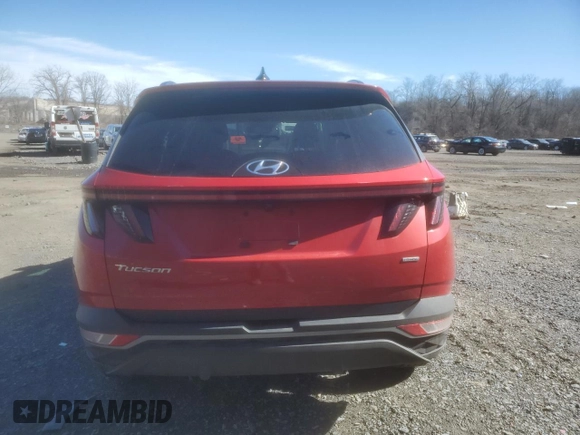 2022 Hyundai Tucson SEL with VIN 5NMJCCAE1NH014262, listed as a Copart auction lot 49168345 with 48,383 mi miles and Salvage Title. Bid and sale history available at DreamBid. Image 6.