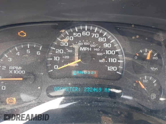 2003 Chevrolet Silverado 1500 with VIN 2GCEK19T231411251, listed as a IAAI auction lot 41513943 with 232,469 mi miles. Bid and sale history available at carsss.com. Image 7.