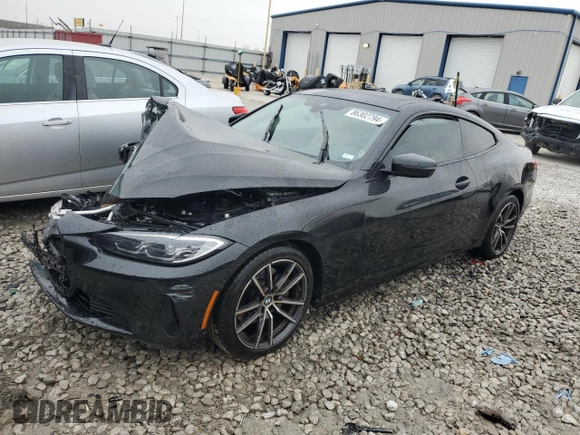 2022 BMW 4 Series 430i xDrive with VIN WBA73AP07NCK48427, listed as a Copart auction lot 86302794 with 46,006 mi miles and Salvage Title. Bid and sale history available at DreamBid. Image 1.