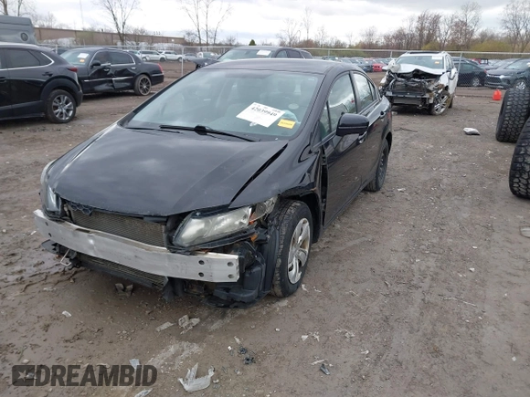 2014 Honda Civic Sedan LX with VIN 2HGFB2F5XEH503249, listed as a IAAI auction lot 42039949 with 141,952 mi miles. Bid and sale history available at carsss.com. Image 2.
