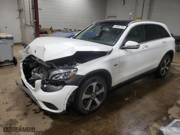 2019 Mercedes-Benz GLC with VIN WDC0G5EB4KF575392, listed as a Copart auction lot 49956705 with 36,397 mi miles and Salvage Title. Bid and sale history available at carsss.com. Image 1.