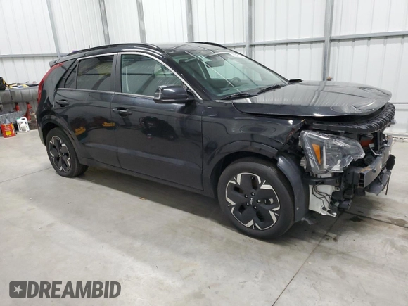 2023 Kia Niro Wind with VIN KNDCR3L13P5053863, listed as a Copart auction lot 53350945 with 23,474 mi miles and Non Repairable. Bid and sale history available at carsss.com. Image 4.