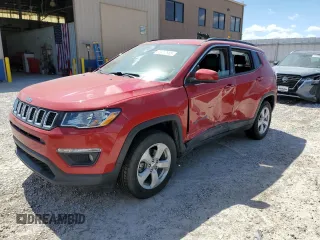 2021 Jeep Compass Latitude with VIN 3C4NJDBBXMT501298, listed as a Copart auction lot 52412985 with 59,055 mi miles and Salvage title. Bid and sale history available at DreamBid. Image 1.